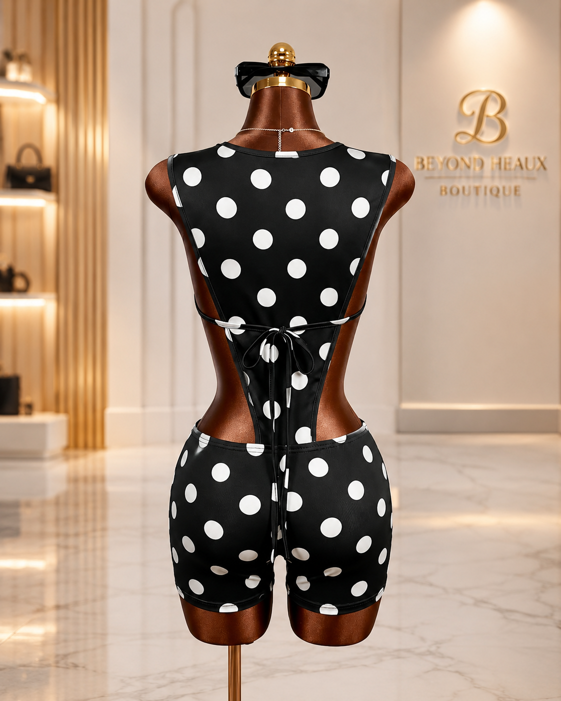 Midnight Muse Romper (Black & White)