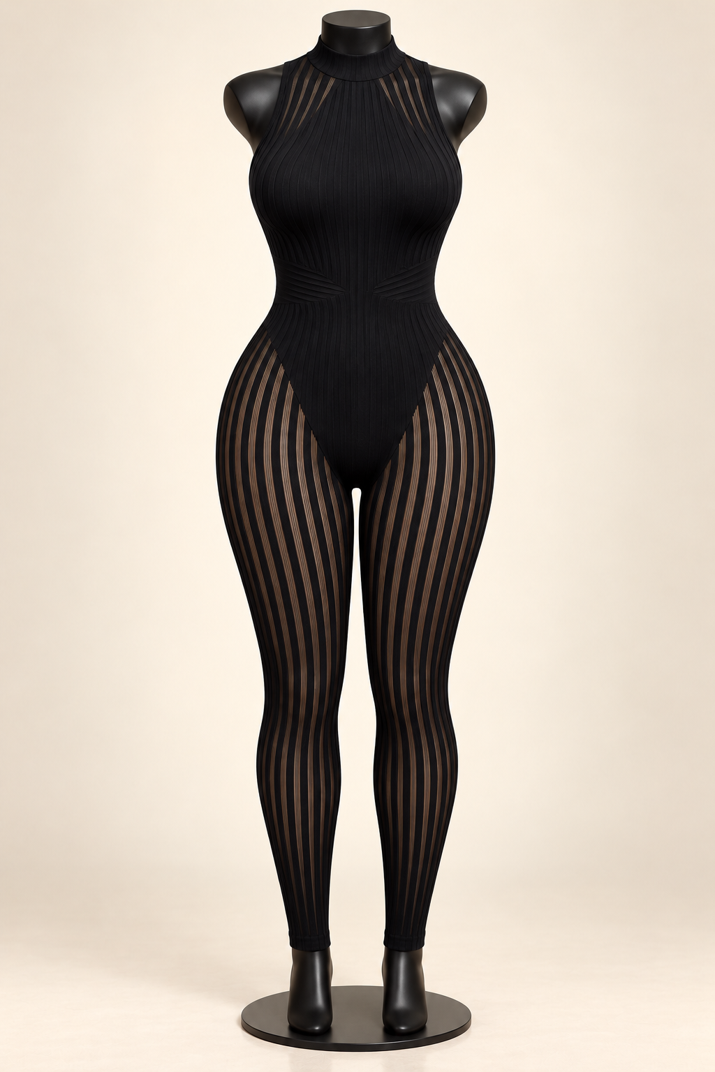 Beyond Heaux Poster Girl Jumpsuit – Black (fits xl-3x)