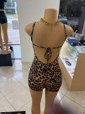 “Fierce Instinct Romper” - leopard