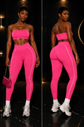 “ Elevate Active Bandeau Set – Hot Pink”