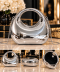 “Mirror mini” Platinum Glow Mini Bag - silver