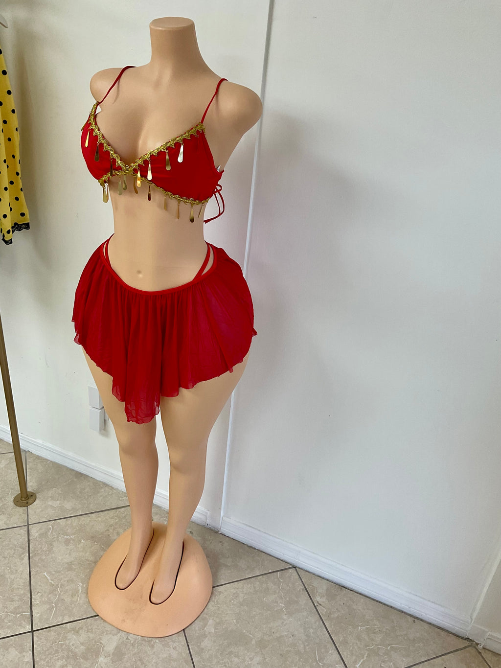 “Scarlet Arabian Princess Costume” - red