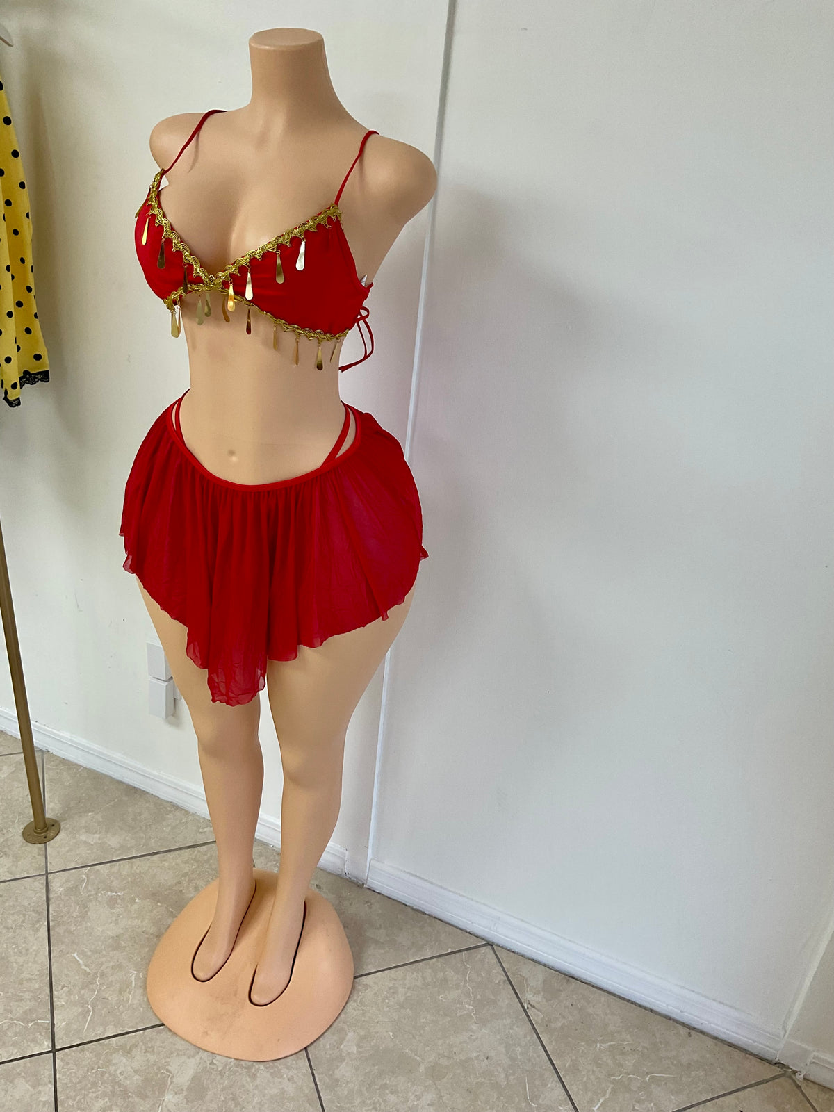 “Scarlet Arabian Princess Costume” - red