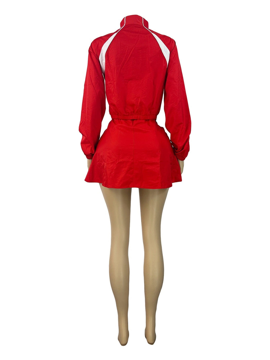 Victory Lap skort set - red & white (Shorts underneath)
