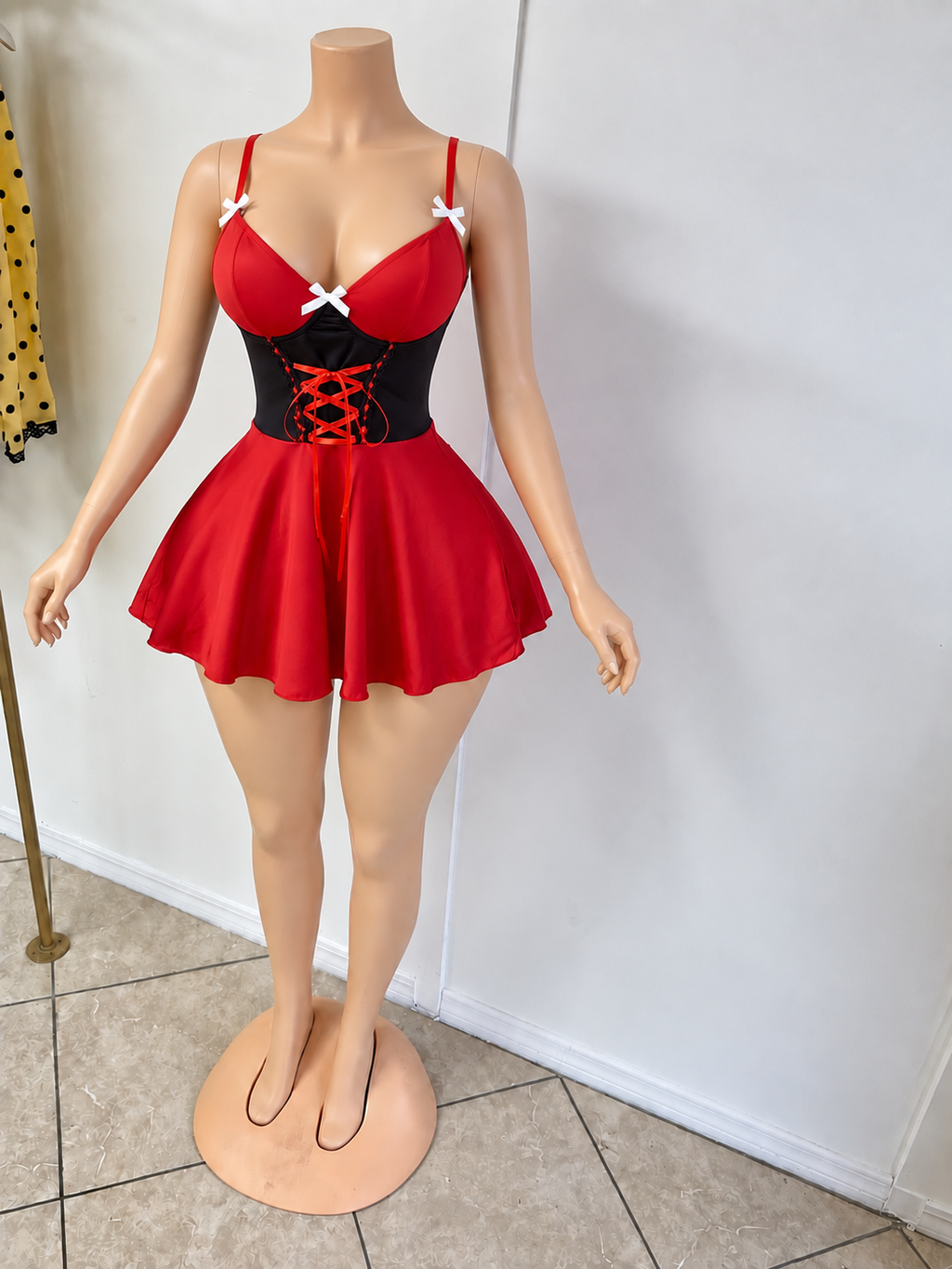 “Scarlet Temptation Hooded Costume” - red