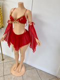 “Scarlet Arabian Princess Costume” - red