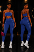 “ Elevate Active Bandeau Set” – Navy Blue