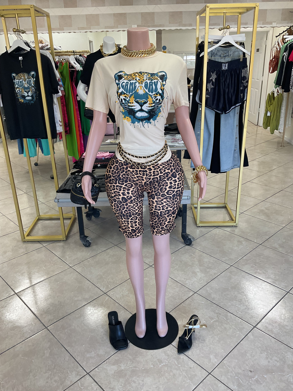 Wild Game Day Graphic Tee - Tan