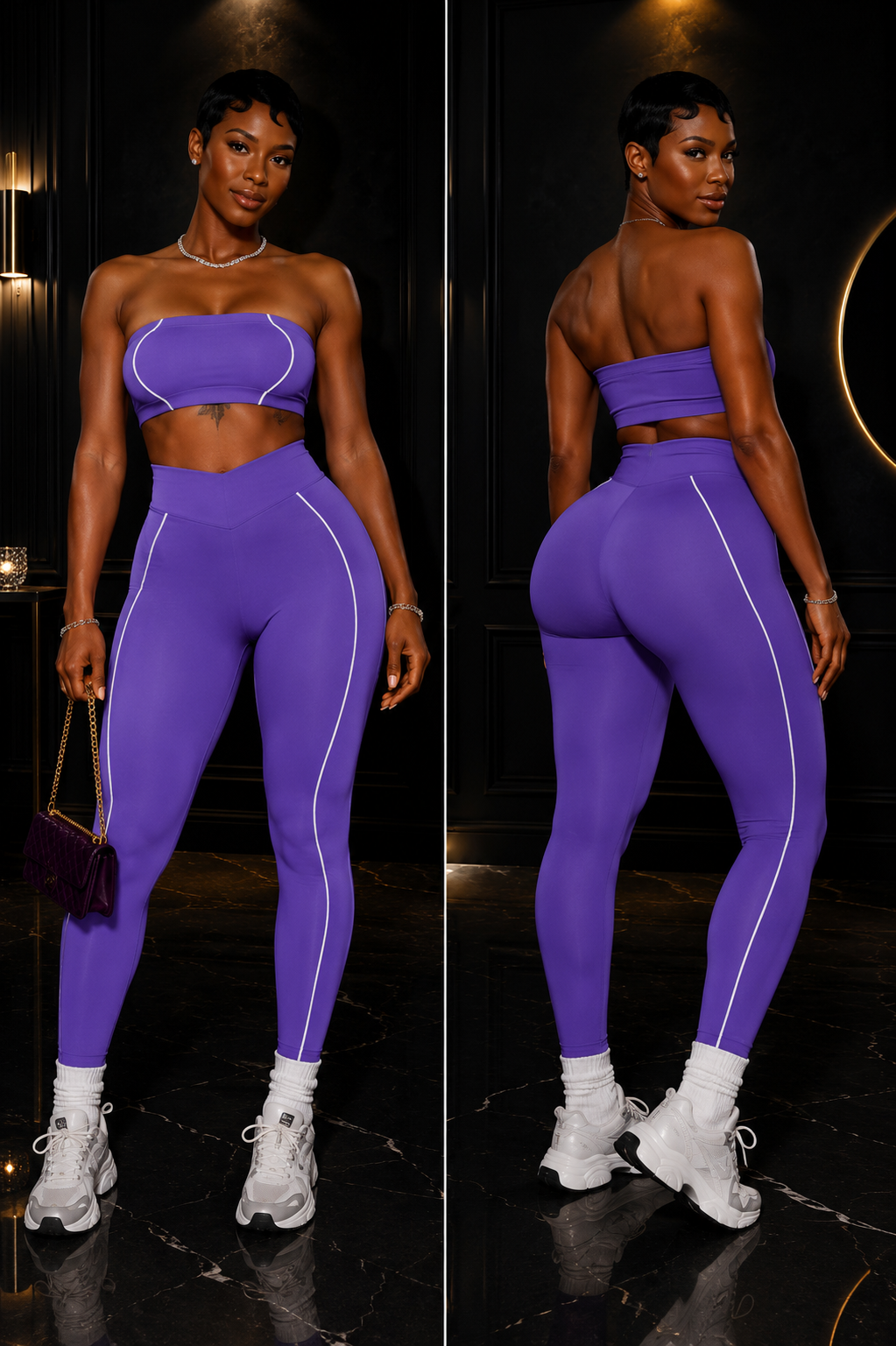“ Elevate Bandeau Set” – Purple