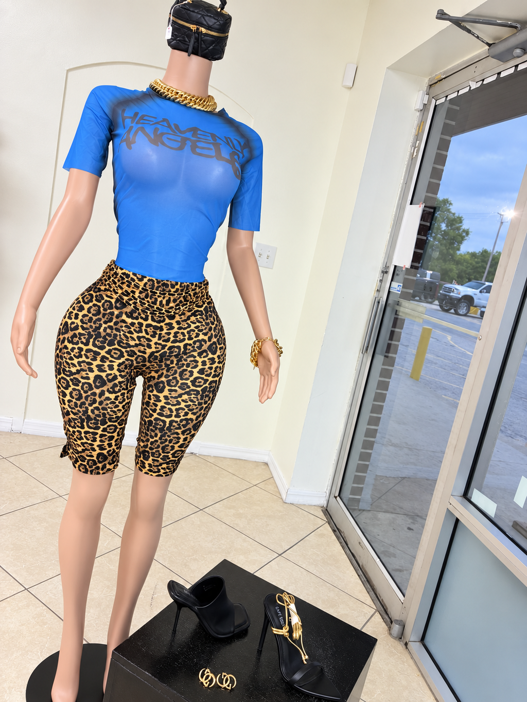 Heavenly Angel Mesh Top - blue