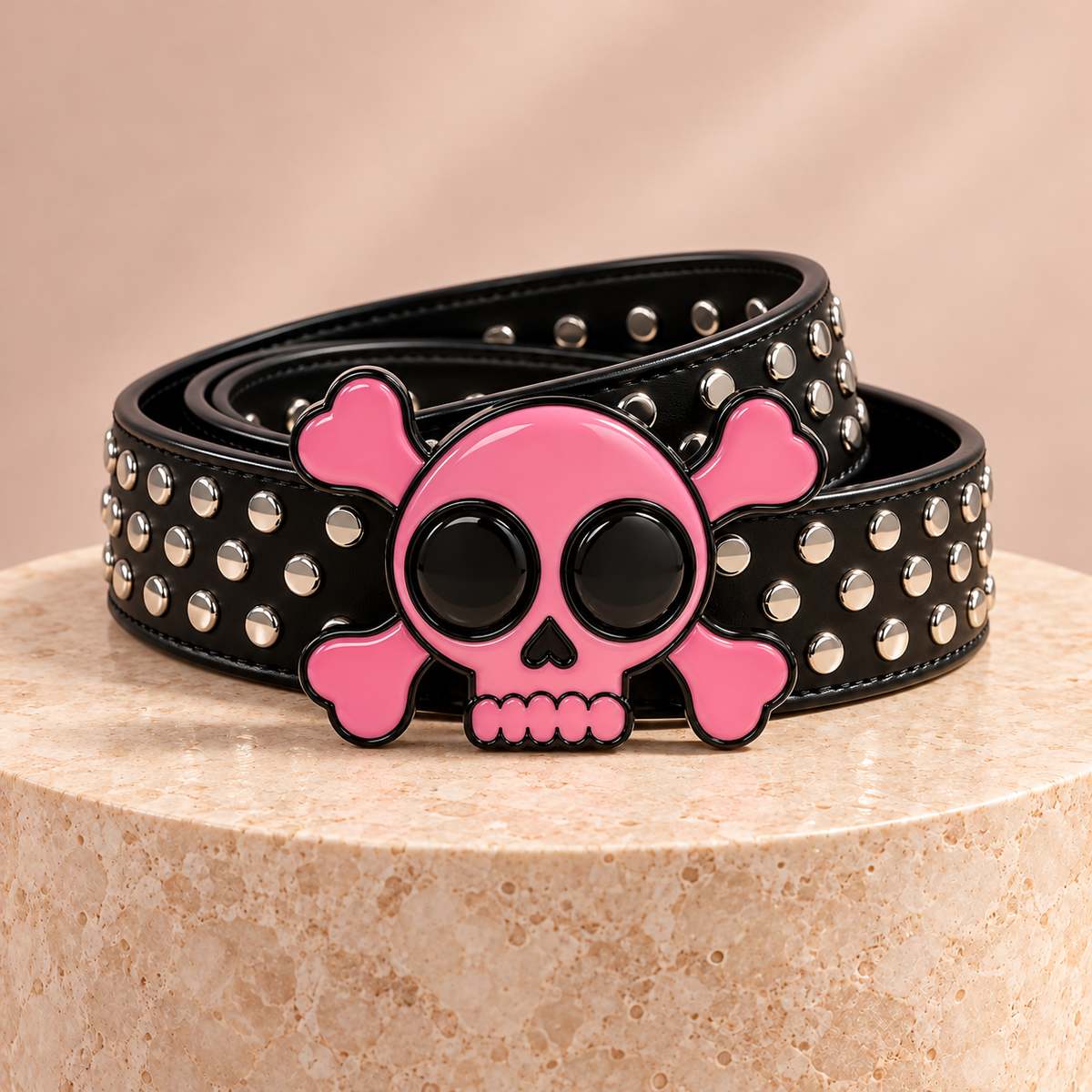 Pretty Deadly Studded (Belt Only)- pink