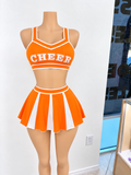 Sideline Heat Cheer Set - orange & white