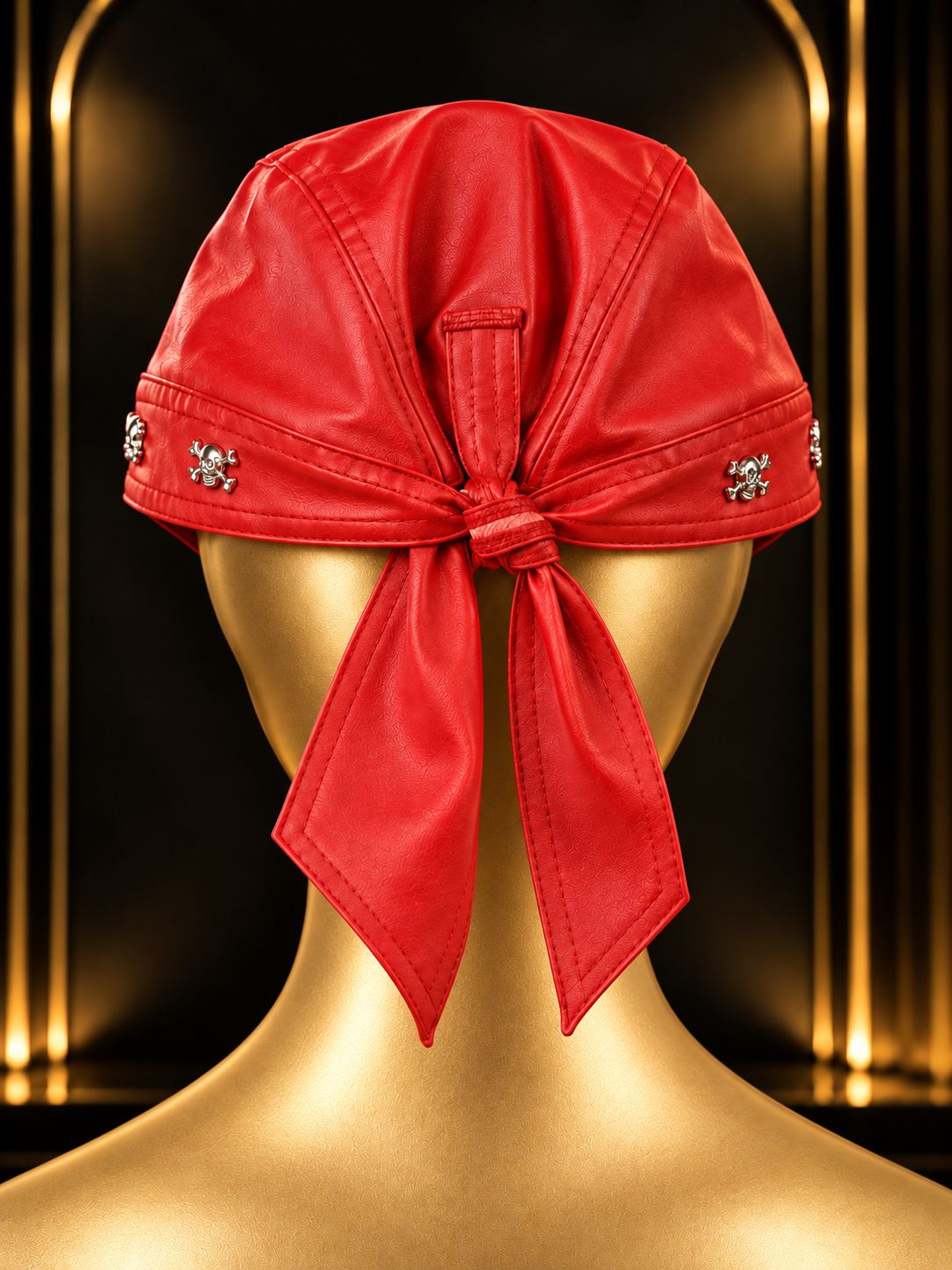 Rebel Biker Hat - red