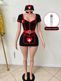 Heartbreaker Nurse Costume Set - black & red