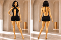 Cross Me Up Romper - black