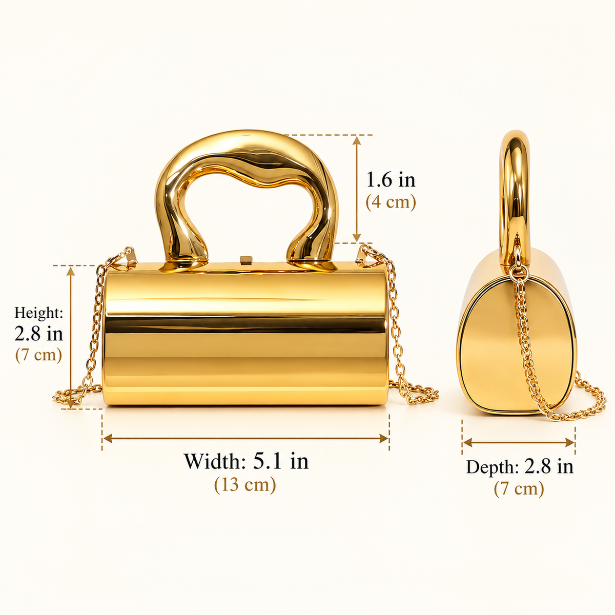 Gilded Muse Mini Bag – Gold